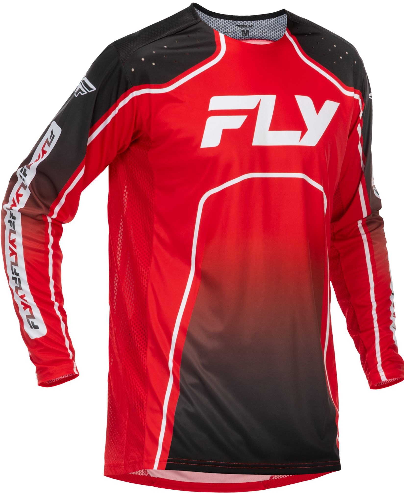 Fly Racing Rayce Bicycle Jersey Red/Black/White XL - Performance Cycling Jersey for Men - Kelly Motorsports