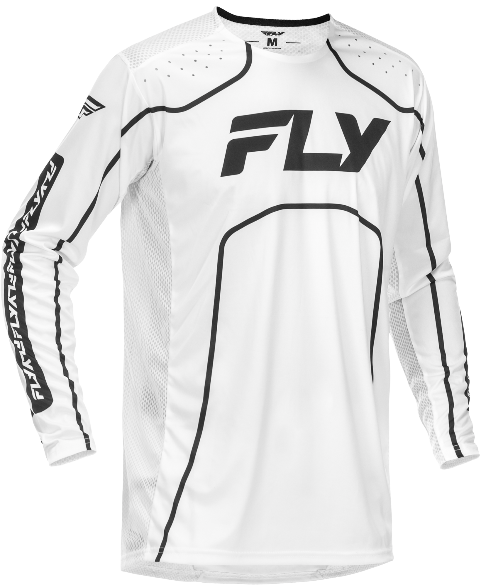 Fly Racing Rayce Bicycle Jersey White/Black 2X - Performance Athletic Wear - Kelly Motorsports