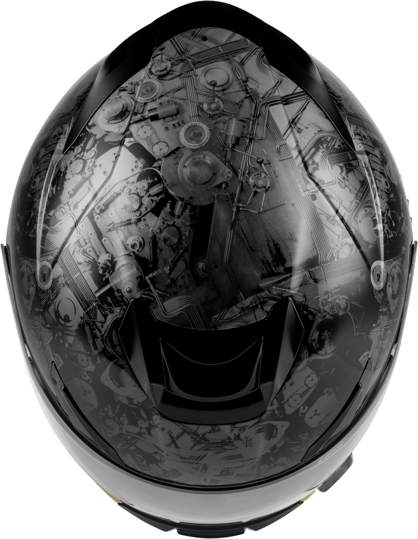 Fly Racing Sentinel Mechanical Helmet Black, Grey & Gold XL - Kelly Motorsports