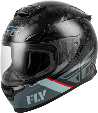 Fly Racing Sentinel Mechanical Helmet Black/Grey/Red Small - Kelly Motorsports