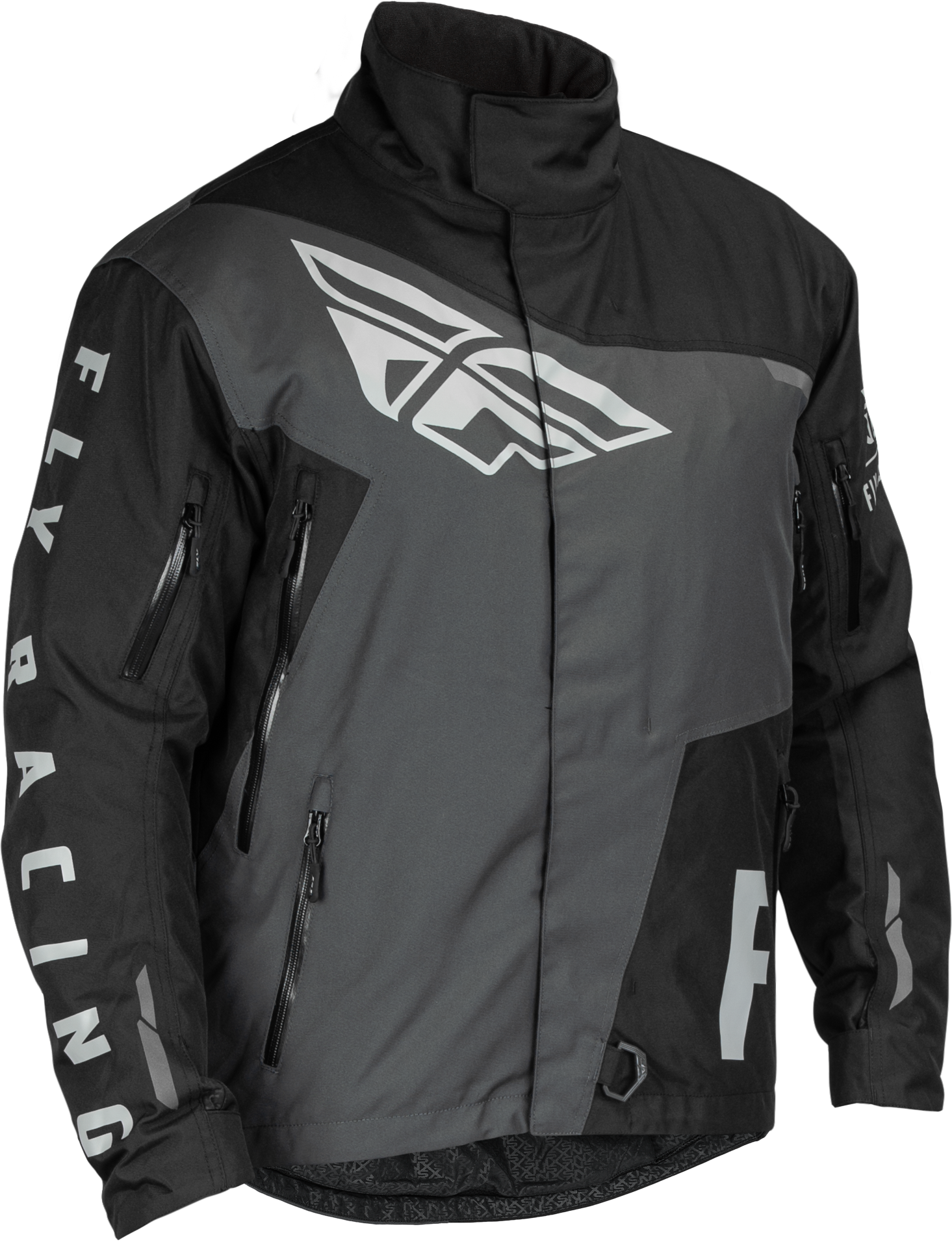Fly Racing SNX Pro Jacket Black/Grey 2X – Weatherproof Motorcycle Outerwear with Removable Thermal Liner - Kelly Motorsports