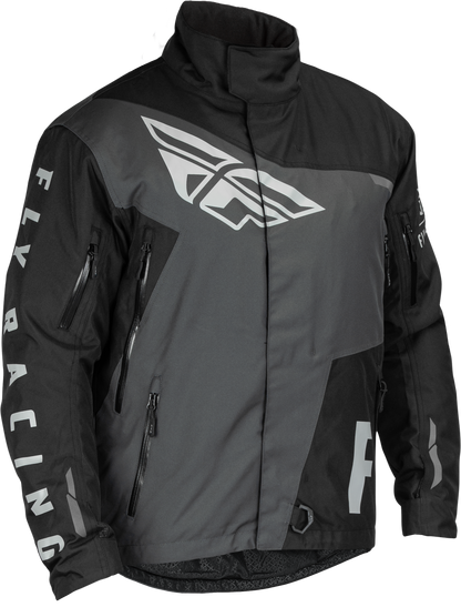 Fly Racing Snx Pro Jacket Black/Grey 4X - Adult Snowboarding & Skiing Outerwear - Kelly Motorsports