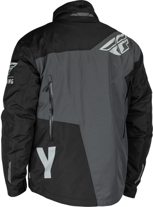 Fly Racing SNX Pro Jacket Black/Grey XL - Weatherproof Motorcycle Jacket with Insulation and Advanced Ventilation - Kelly Motorsports