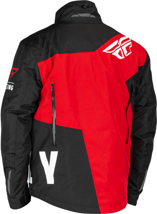 Fly Racing SNX Pro Jacket Black/Red 2X - Weatherproof Adult Snowboarding Outerwear - Kelly Motorsports