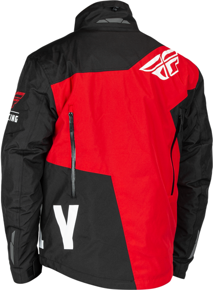 Fly Racing Snx Pro Jacket Black/Red Medium – Weatherproof Motorcycle and Snow Jacket with Removable Thermal Liner - Kelly Motorsports