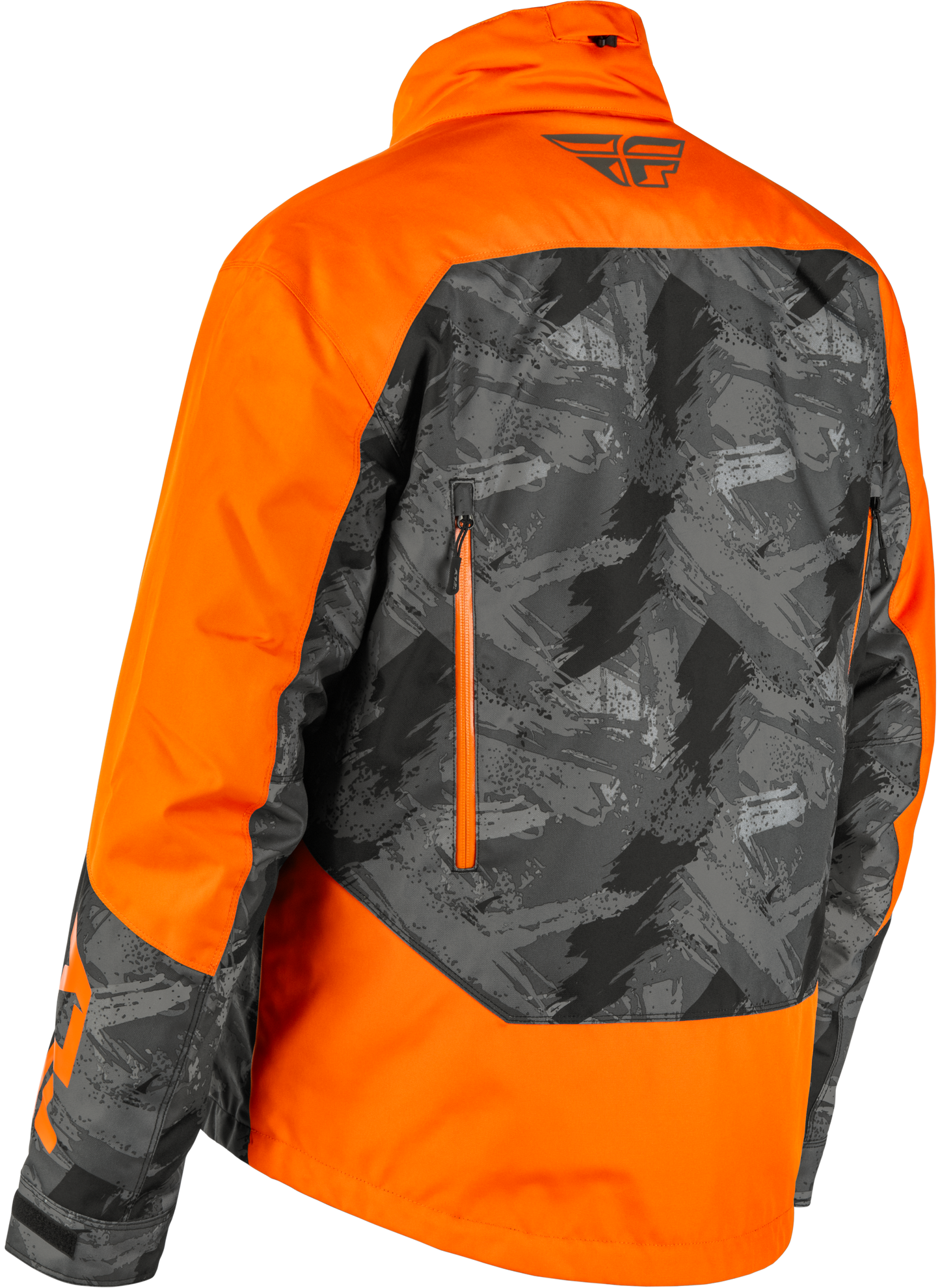 Fly Racing SNX Pro Jacket Orange/Black for Adults - Waterproof Snowboarding Outerwear - Kelly Motorsports