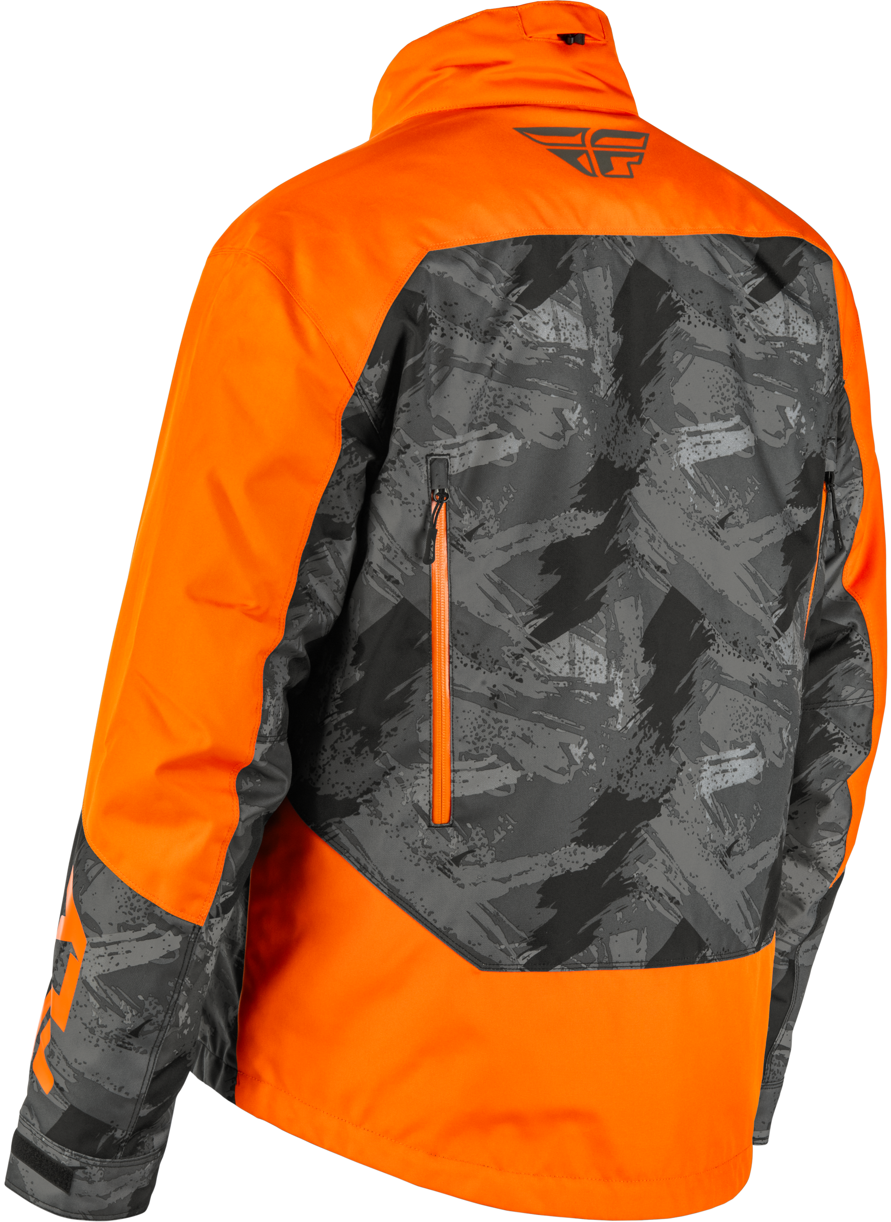 Fly Racing SNX Pro Jacket Orange/Black for Adults - Waterproof Snowboarding Outerwear - Kelly Motorsports