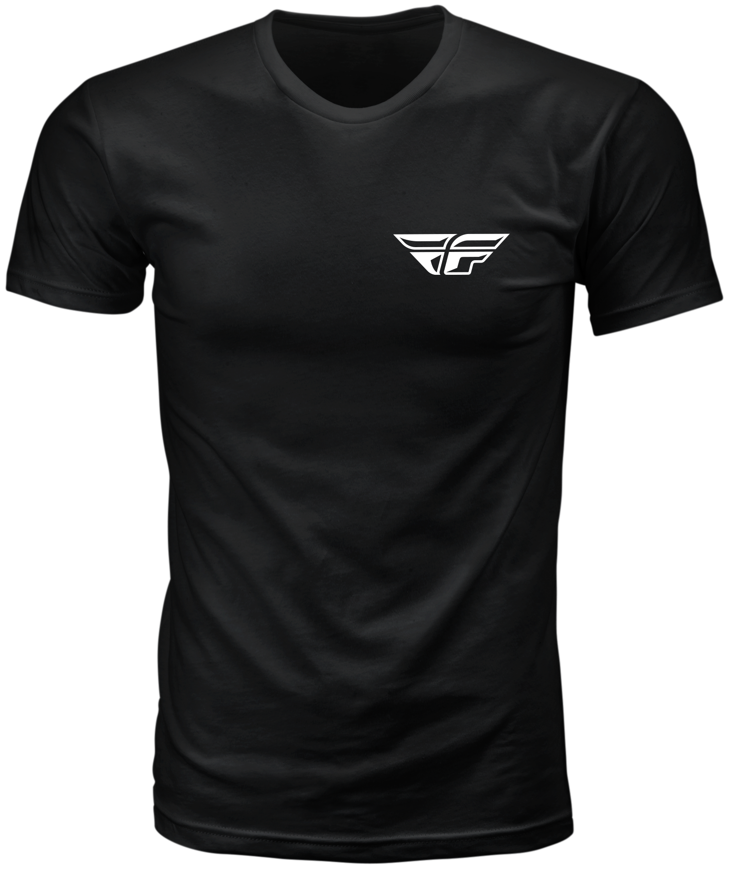Fly Racing Staple Tee Black XL - Comfortable 100% Cotton Crew Neck T-Shirt - Kelly Motorsports