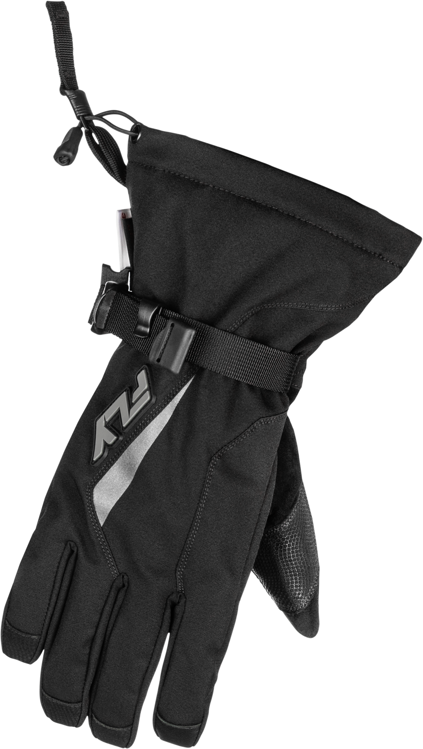 Fly Racing Title Gauntlet Gloves Black/Grey Small – Windproof, Waterproof Motocross Gloves with 3M Thinsulate Insulation - Kelly Motorsports