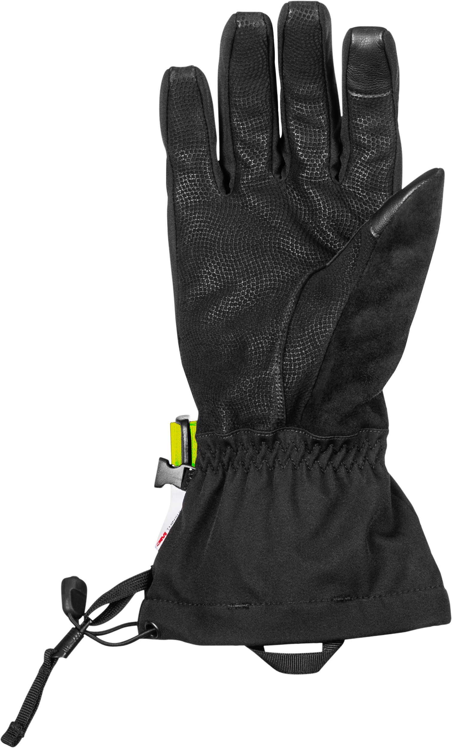 Fly Racing Title Gauntlet Gloves Black/Hi Vis Medium – Waterproof, Insulated Motocross Gloves - Kelly Motorsports
