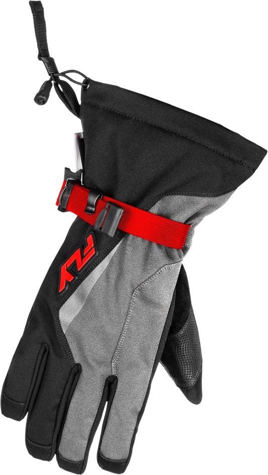 Fly Racing Title Gauntlet Gloves - Red, Light Grey, Black Large - Kelly Motorsports