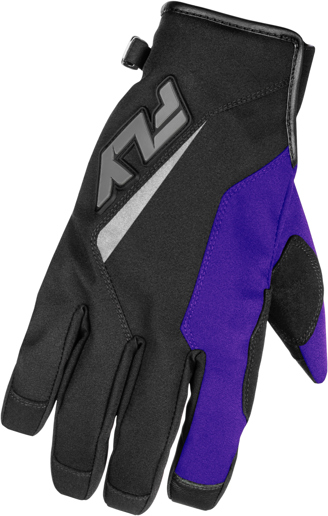 Fly Racing Title Gloves Black, Purple & Grey - Cold Weather Motocross Gloves (Part 371 - 057S) - Kelly Motorsports