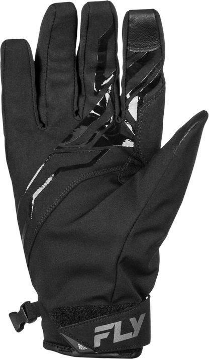Fly Racing Title Gloves Black/White Large - Weatherproof Motocross Gloves with Insulation and High Visibility Reflective Panels - Kelly Motorsports
