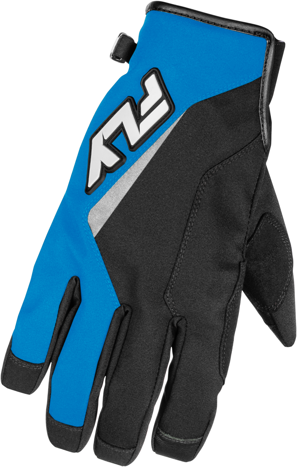Fly Racing Title Gloves Blue/White Large - Weatherproof Motocross Gloves with 3M Thinsulate Insulation - Kelly Motorsports