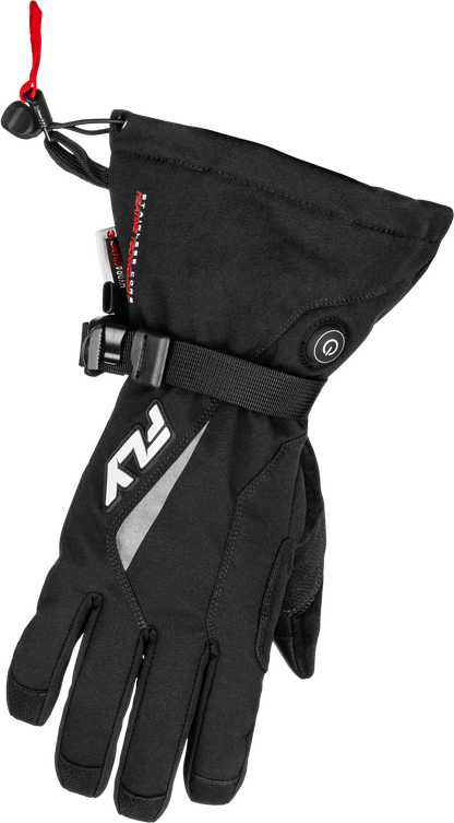 Fly Racing Title Heated Gauntlet Gloves Black 4X for Cold Weather Riding - Kelly Motorsports