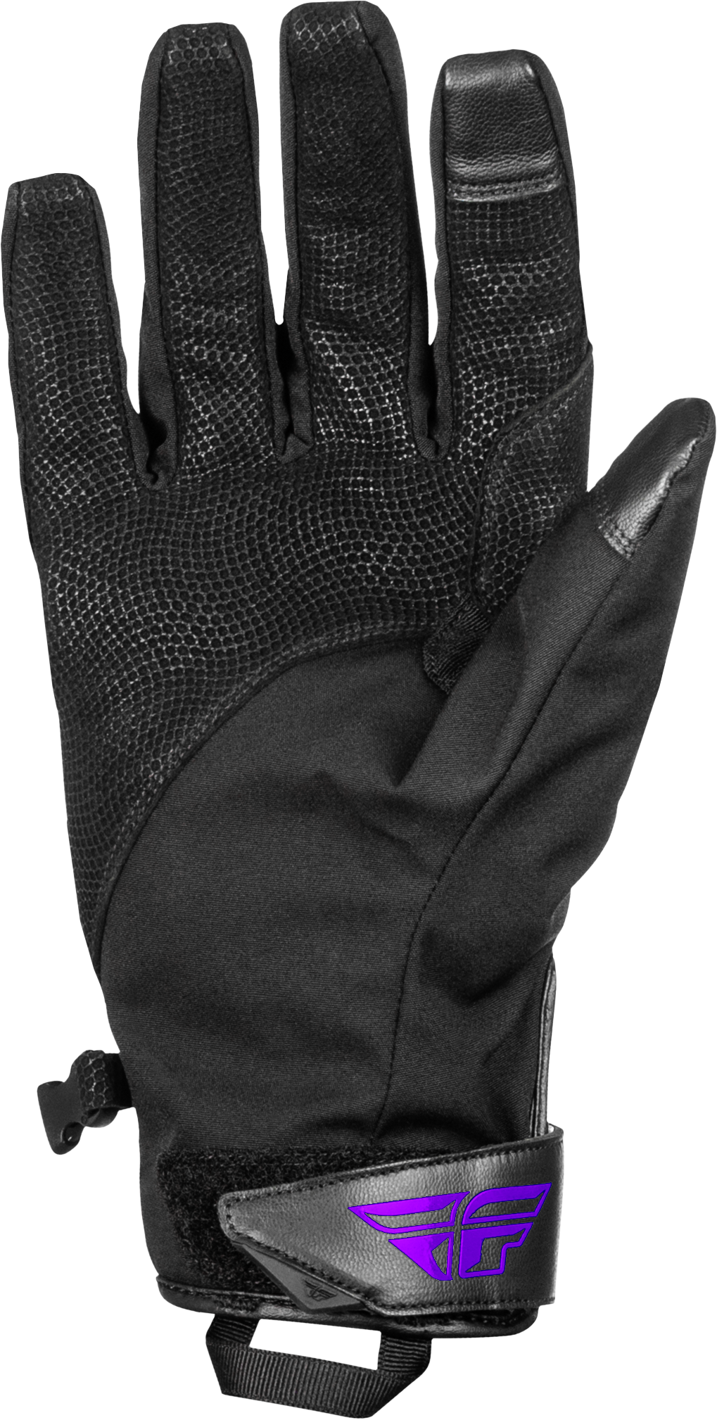 Fly Racing Title Long Gloves Black/Purple Large with Weatherproof Tech and Heated Features - Kelly Motorsports