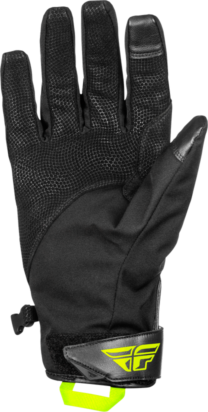 Fly Racing Title Long Gloves Red/Black/Hi Vis XS with Weatherproof Technology and 3M Thinsulate Insulation - Kelly Motorsports