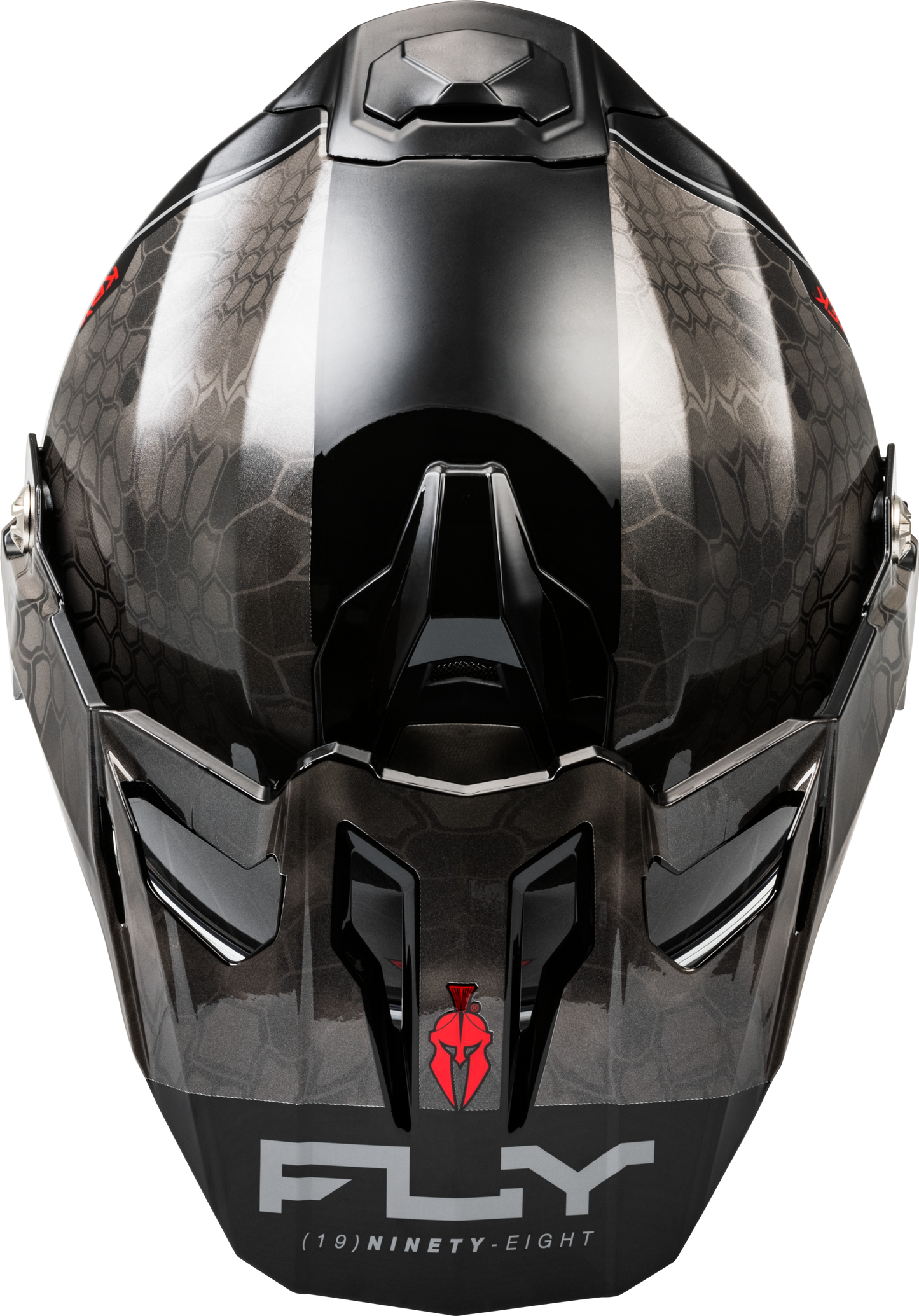 Fly Racing Trekker CW Conceal Helmet with Electric Shield – Black/Grey/White, Medium - Kelly Motorsports