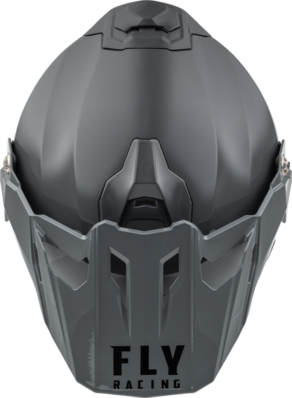 Fly Racing Trekker CW Solid Helmet with Electric Shield in Grey Large - Kelly Motorsports