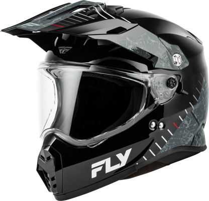 Fly Racing Trekker Granite Helmet Black and Grey - Model 73 - 70412X - Kelly Motorsports