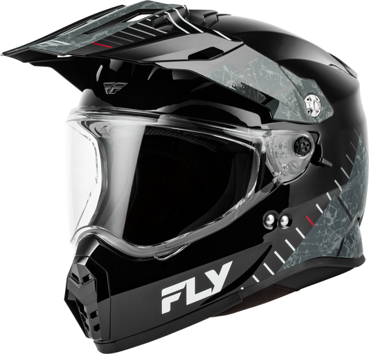 Fly Racing Trekker Granite Helmet Black and Grey - Model 73 - 70412X - Kelly Motorsports
