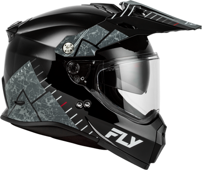 Fly Racing Trekker Granite Helmet Black and Grey - Model 73 - 70412X - Kelly Motorsports
