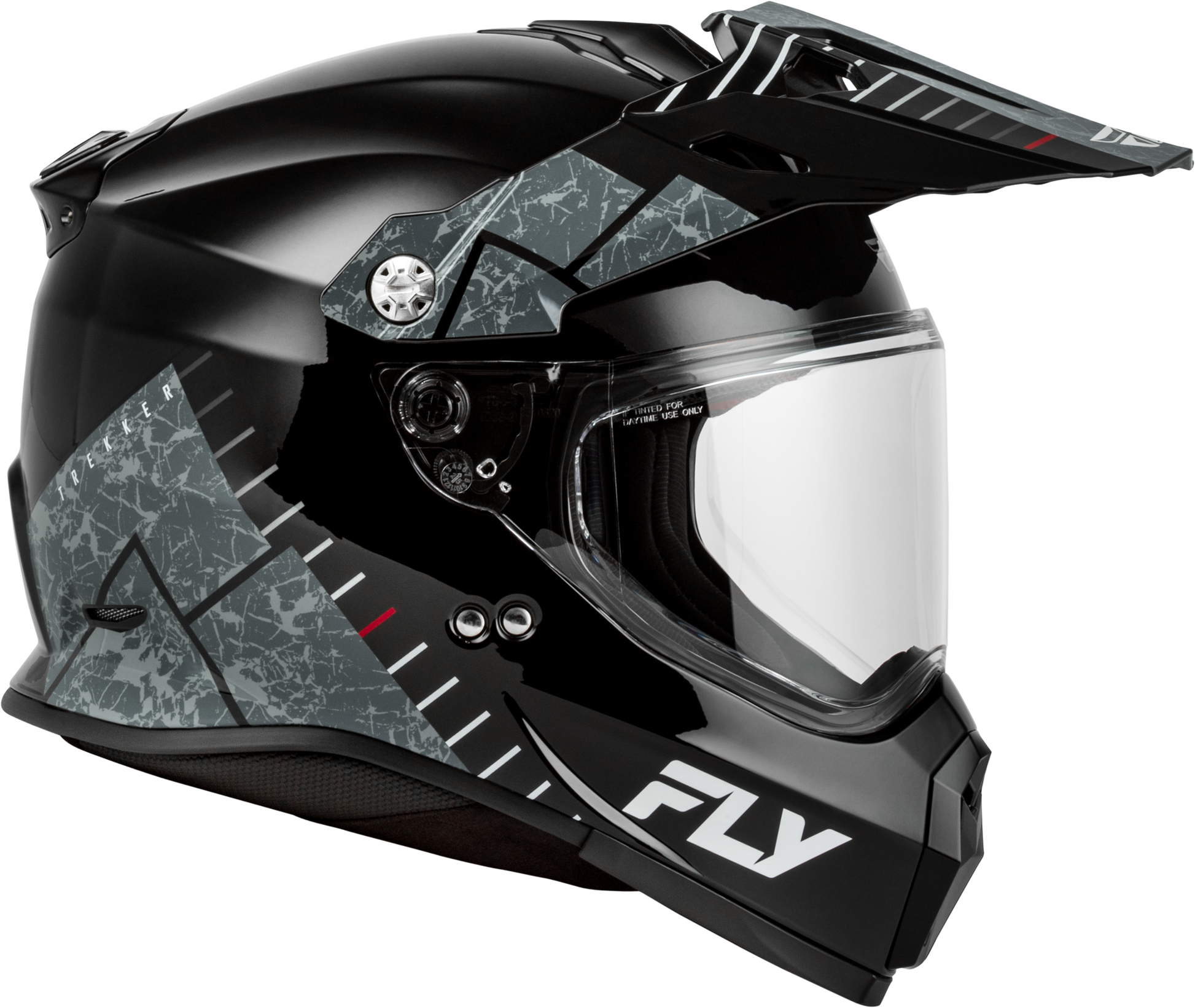 Fly Racing Trekker Granite Helmet Black and Grey - Model 73 - 70412X - Kelly Motorsports