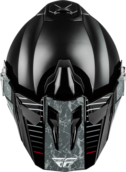 Fly Racing Trekker Granite Helmet Black/Grey Small - DOT and ECE Approved Motorcycle Helmet - Kelly Motorsports