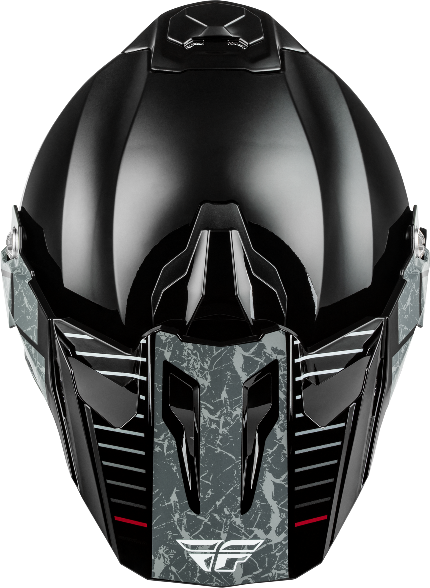 Fly Racing Trekker Granite Helmet Black/Grey XL with Integrated Ventilation and Removable Liner - Kelly Motorsports