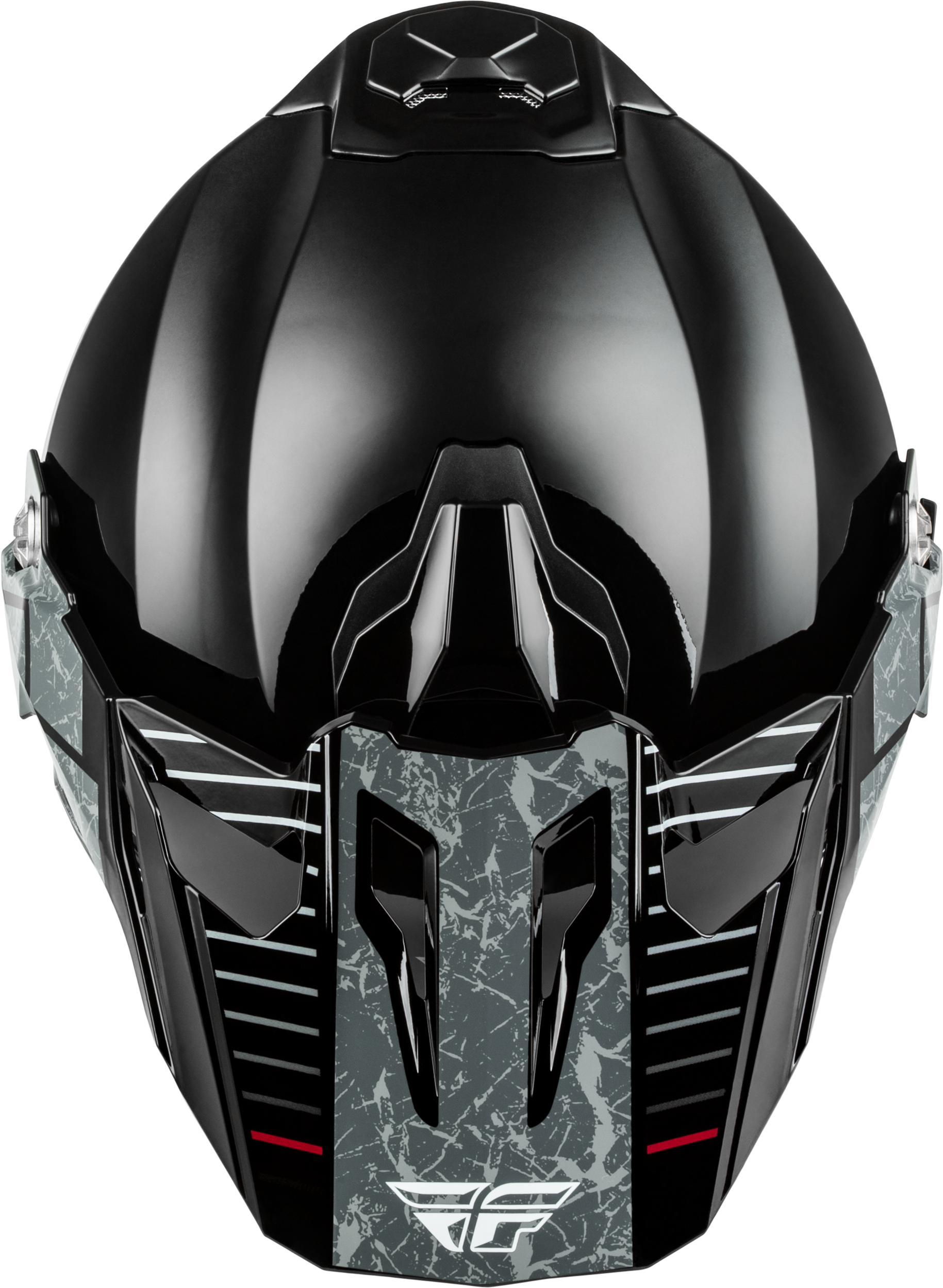 Fly Racing Trekker Granite Helmet Black/Grey XL with Integrated Ventilation and Removable Liner - Kelly Motorsports