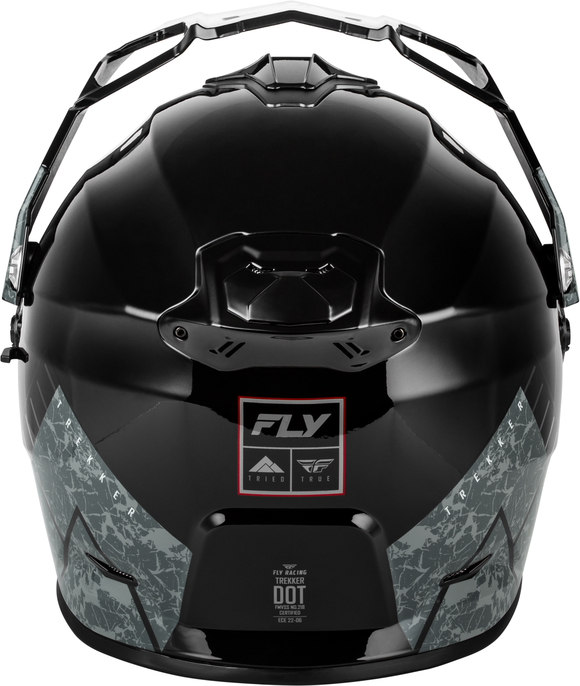 Fly Racing Trekker Granite Helmet Black/Grey XS - DOT & ECE Approved Motorcycle Helmet - Kelly Motorsports