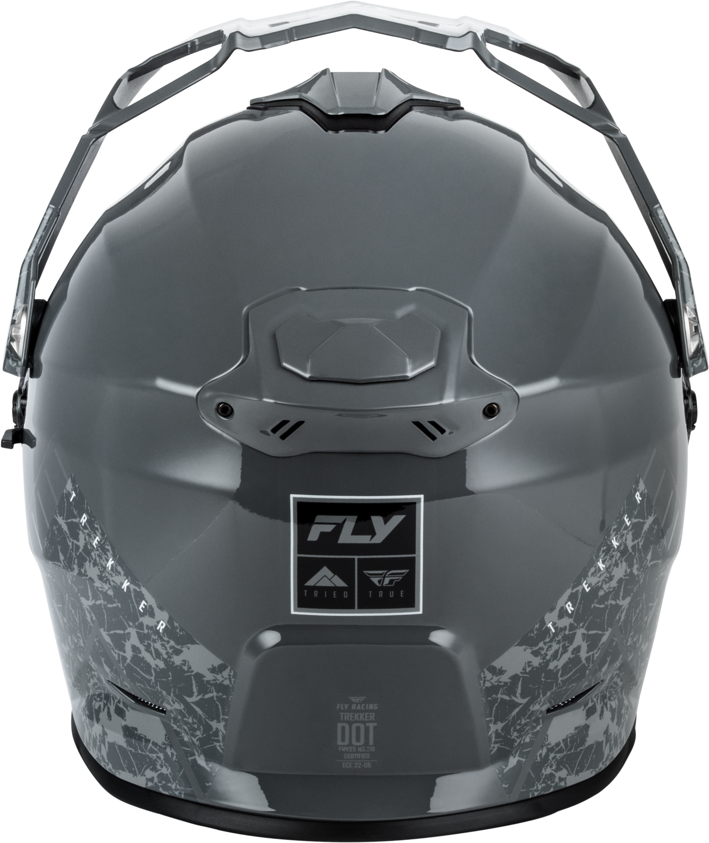 Fly Racing Trekker Granite Helmet Grey/Gray 2X - DOT & ECE Approved Motorcycle Helmet - Kelly Motorsports