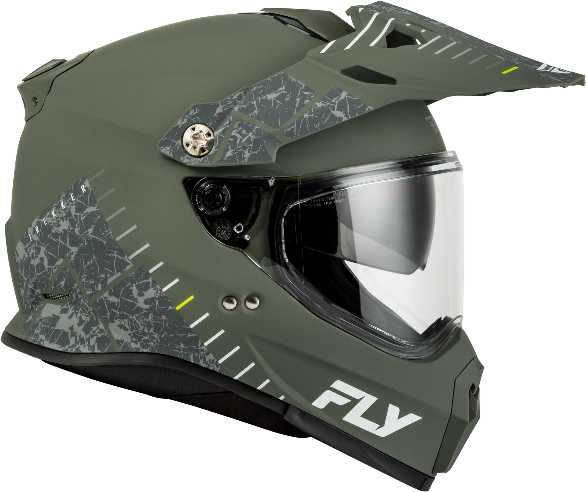 Fly Racing Trekker Granite Matte Sage/Grey Motorcycle Helmet (Part No. 73 - 7043M) - Kelly Motorsports