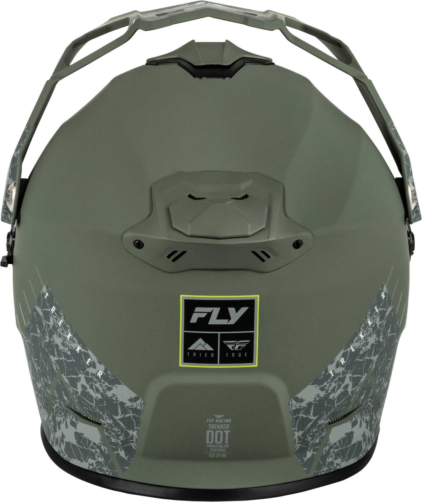 Fly Racing Trekker Granite Matte Sage/Grey Motorcycle Helmet (Part No. 73 - 7043M) - Kelly Motorsports