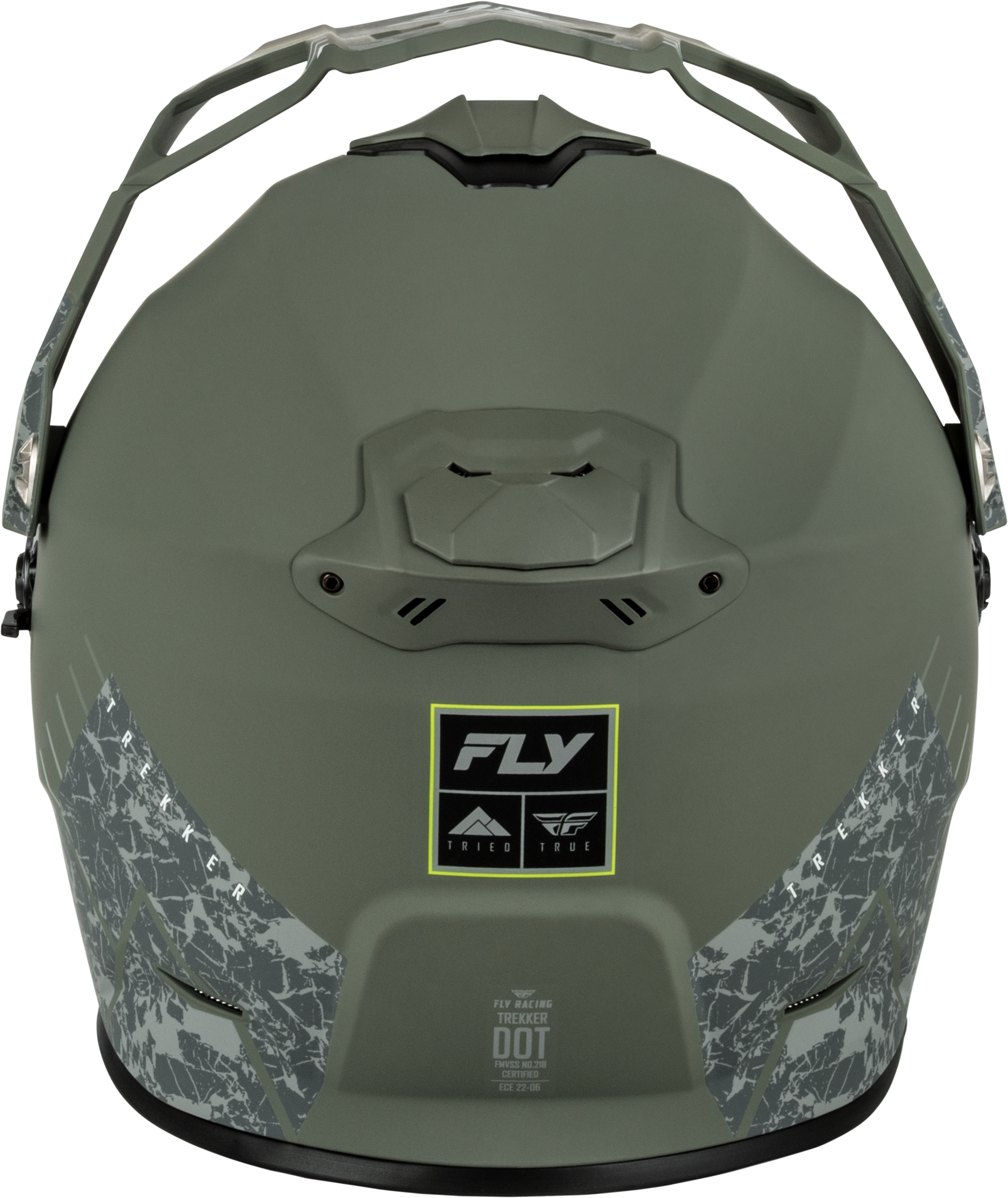 Fly Racing Trekker Granite Matte Sage/Grey Motorcycle Helmet (Part No. 73 - 7043M) - Kelly Motorsports