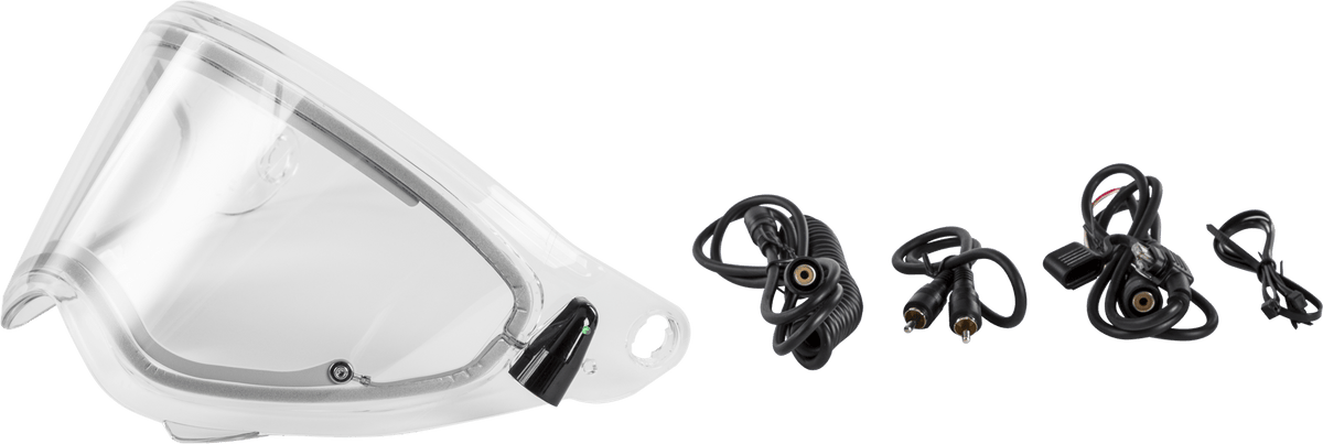 Fly Racing Trekker Helmet Electric Shield Clear with Cord Kit - F73-88550 - Kelly Motorsports