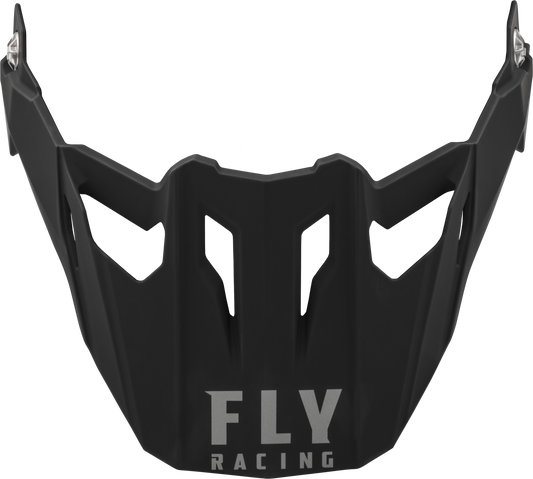 Fly Racing Trekker Solid Helmet Visor Matte Black - Part F73 - 7038 - Kelly Motorsports