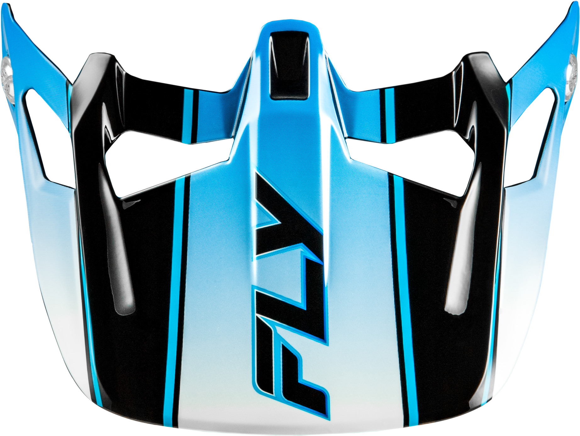 Fly Racing Werx R Carbon Flow Visor Black, Blue & White - Part 73 - 9232V - Kelly Motorsports