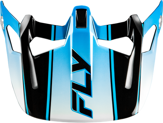 Fly Racing Werx R Carbon Flow Visor Black, Blue & White - Part 73 - 9232V - Kelly Motorsports
