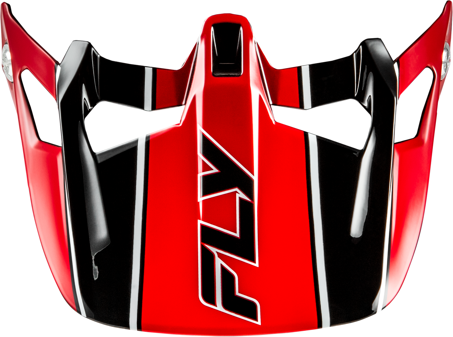 Fly Racing Werx R Carbon Flow Visor Black/Red – High - Performance Motorcycle Visor - Kelly Motorsports