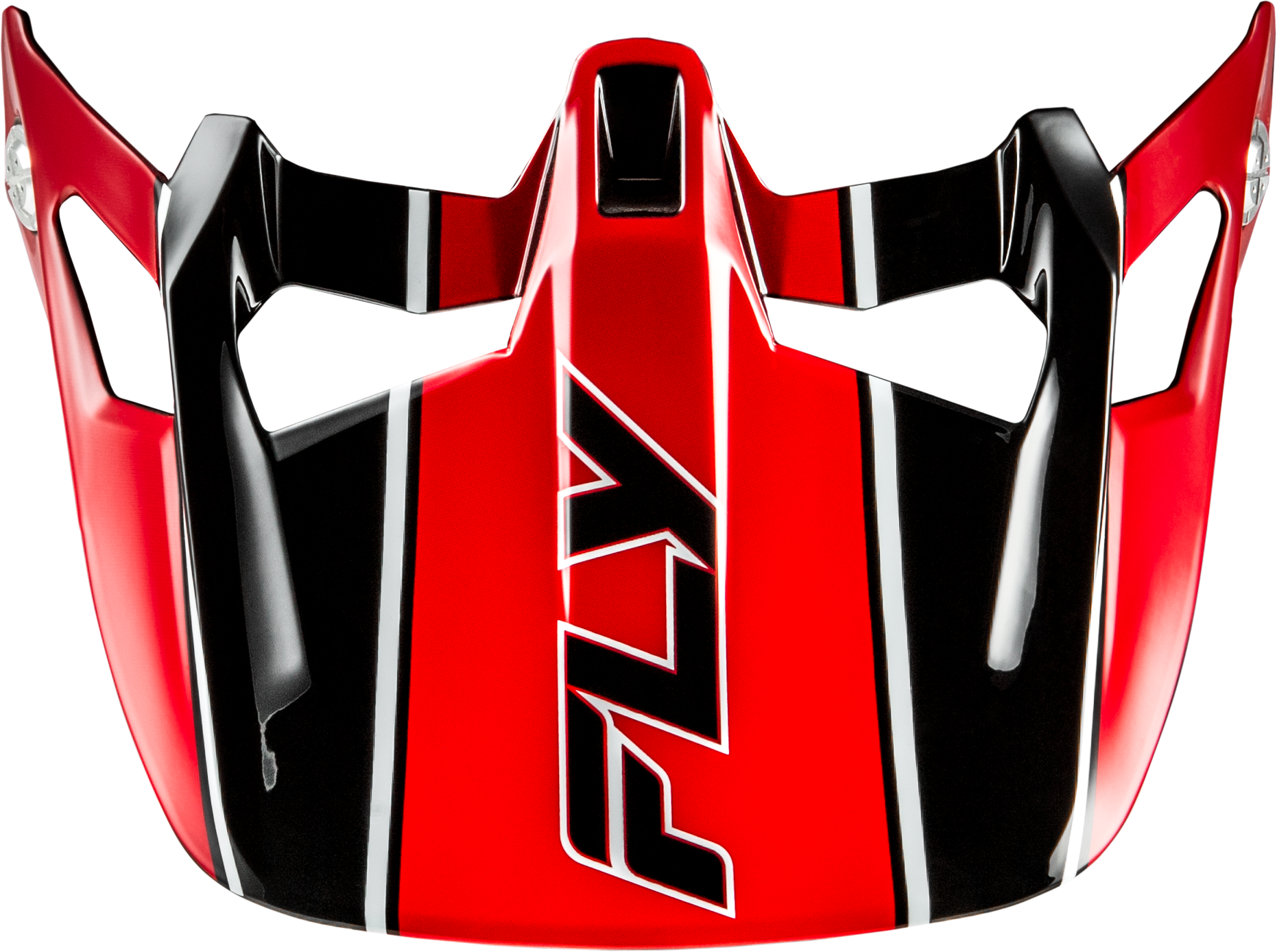 Fly Racing Werx R Carbon Flow Visor Black/Red – High - Performance Motorcycle Visor - Kelly Motorsports