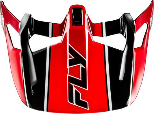 Fly Racing Werx R Carbon Flow Visor Black/Red – High - Performance Motorcycle Visor - Kelly Motorsports
