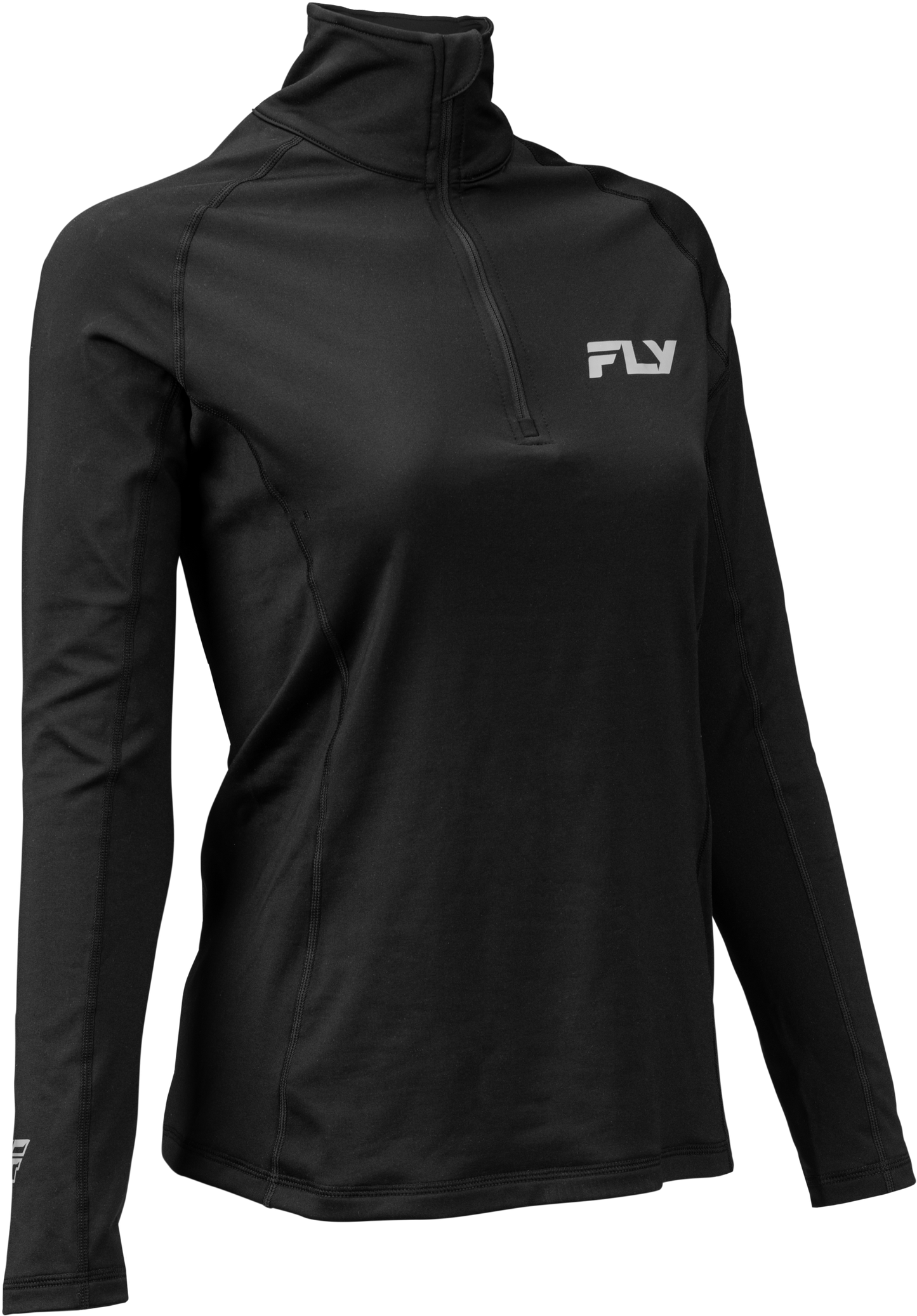 Fly Racing Women's Heavyweight Base Layer 3/4 Zip in Black (Part 354 - 6406S) - Kelly Motorsports