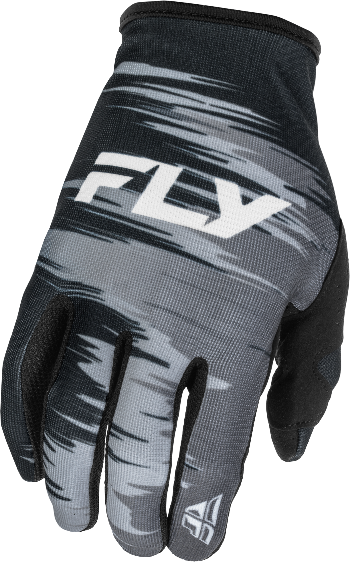 Fly Racing Women's Lite Gloves Black/Grey/White 2X - Lightweight Race Gloves with Touch Screen Compatibility - Kelly Motorsports