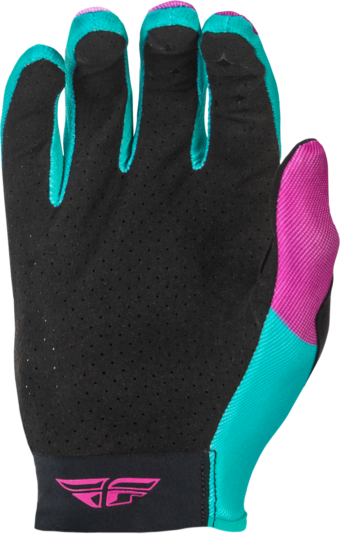 Fly Racing Women's Lite Gloves Pink/Turquoise XL – Lightweight Race Gloves with Touch Screen Compatibility - Kelly Motorsports
