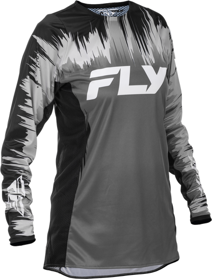 Fly Racing Women's Lite Jersey Black/Grey/White Large – Performance Motocross Jersey - Kelly Motorsports