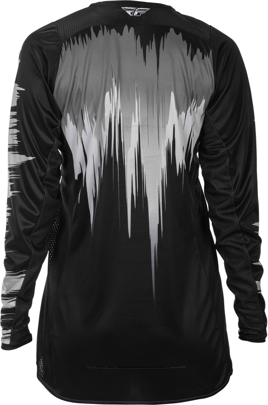 Fly Racing Women's Lite Jersey Black/Grey/White SM - Performance Motorcycle Jersey - Kelly Motorsports