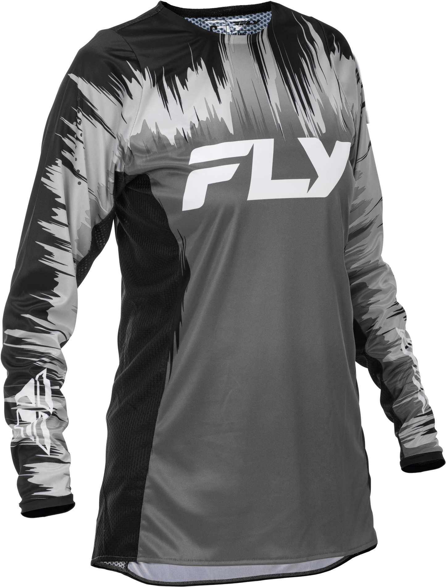 Fly Racing Women's Lite Jersey Black/Grey/White XL - Performance Off - Road Motorcycle Jersey - Kelly Motorsports