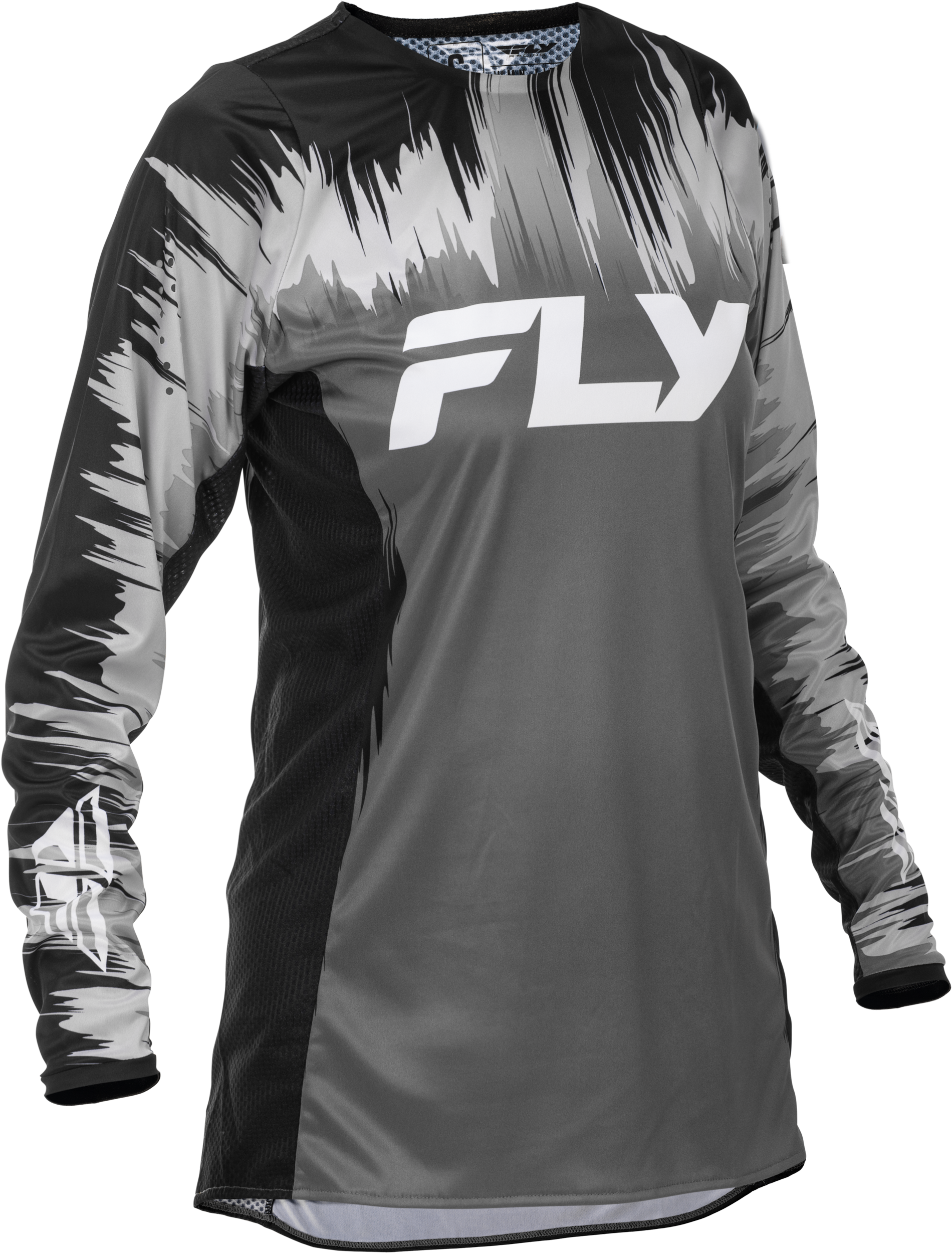 Fly Racing Women's Lite Jersey Black/Grey/White XL - Performance Off - Road Motorcycle Jersey - Kelly Motorsports