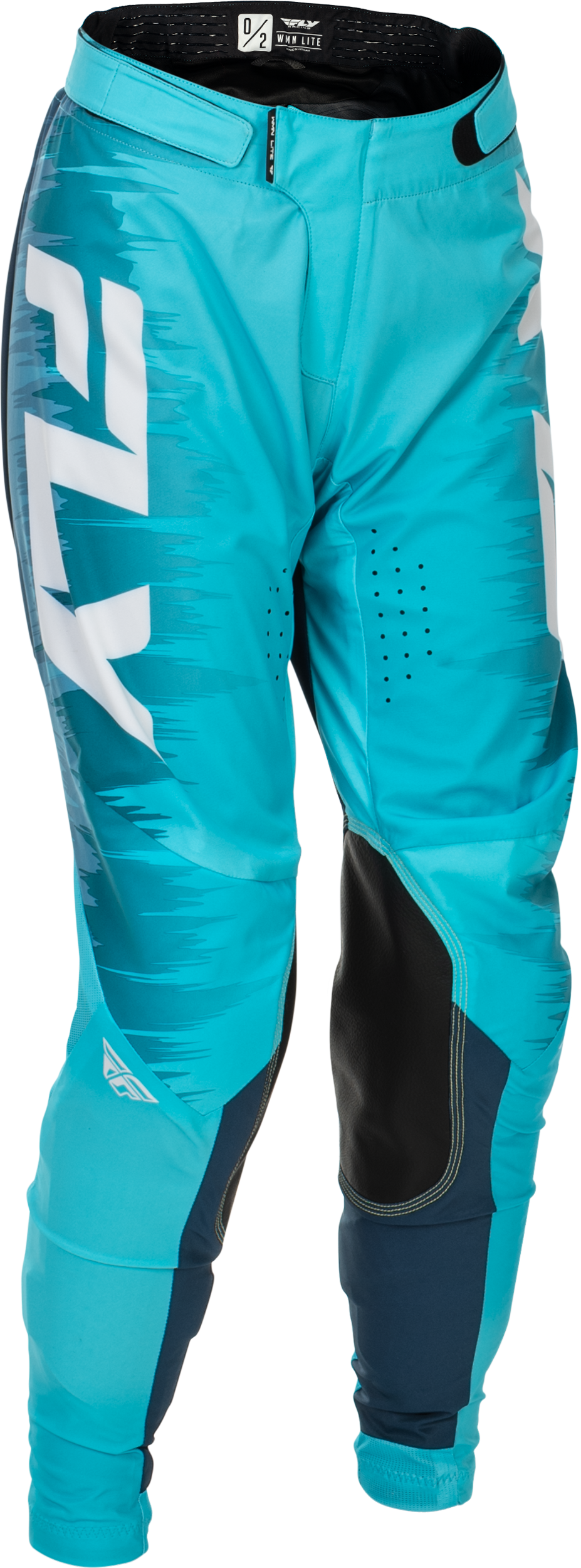Fly Racing Women's Lite Pants Aqua/Navy/White Size 0/02 – Lightweight Sport Motorcycle Pants - Kelly Motorsports